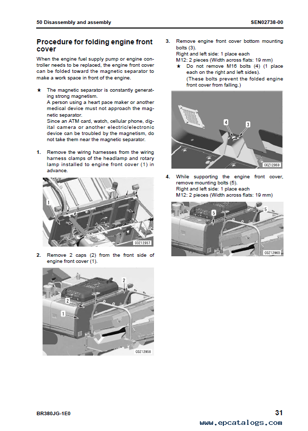 Komatsu BR380 Mobile Crusher Repair Service Manual