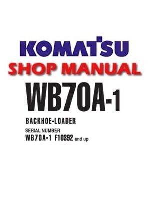 Komatsu WB70 Backhoe Loader Service Manual