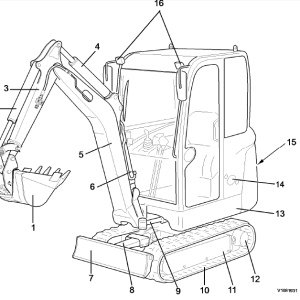 The Volvo Ec17c excavator service parts catalog manual