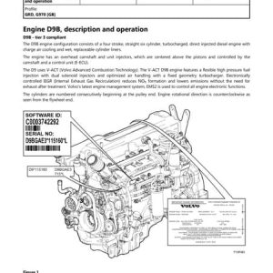 Volvo EC15C Excavator Service Parts Manual