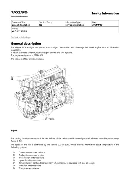 Volvo Ec290, Ec290 Lc Excavator Service Parts Manual