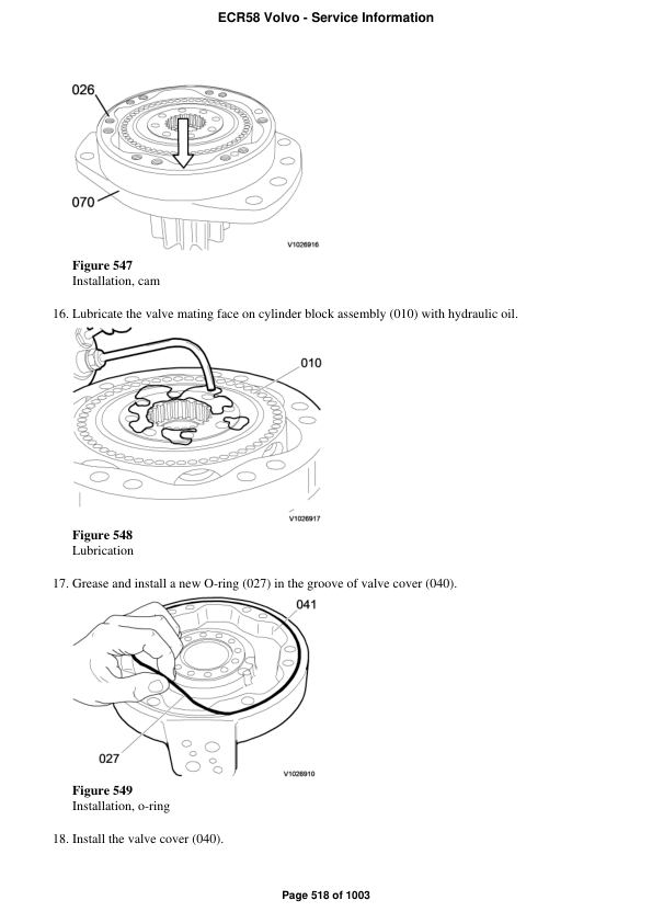 Volvo Ecr58d Excavator Workshop Repair Manual