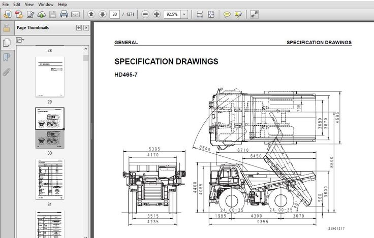 Komatsu HD465-7 HD605-7 Dump Truck Workshop Service