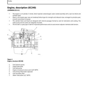 Volvo Ec240b FX Ec240bfx Excavator Repair Manual