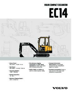 Volvo Ec14 Compact Excavator Repair Manual