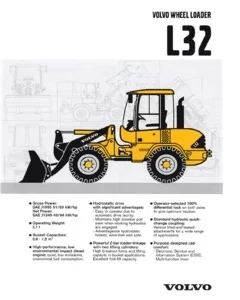 Volvo L32 Compact Wheel Loader Service Factory Repair Manual