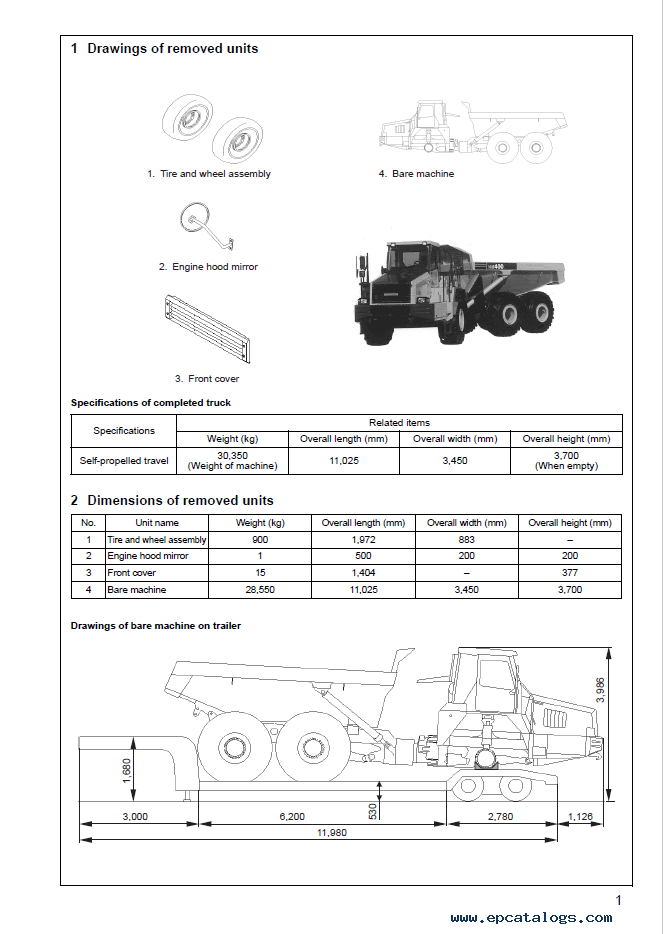 Komatsu Hm400-1 Truck Service Repair Manual