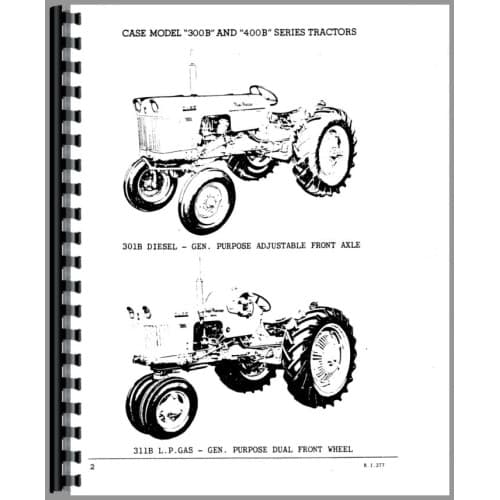 JI Case 400B 410B 411B Tractor Service Repair Manual Download PDF