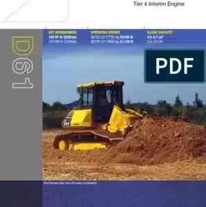 Komatsu D61EX-15 Bulldozer Parts Ebook