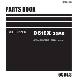 Komatsu D61EX-15 Bulldozer Parts Ebook