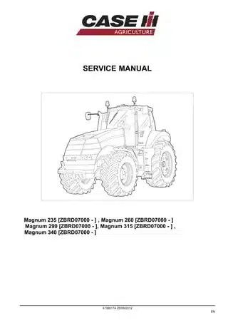 Case IH 235 Series Tractor Service Repair Manual