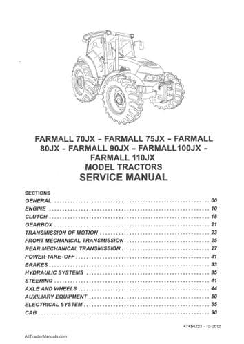 Case IH 235 Series Tractor Service Repair Manual