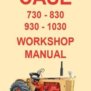 Case JI International 930 And 1030 Tractor Repair Service Shop Manual
