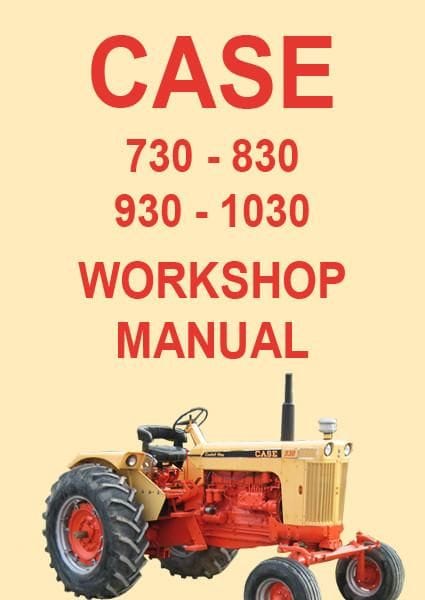 Case JI International 930 And 1030 Tractor Repair Service Shop Manual