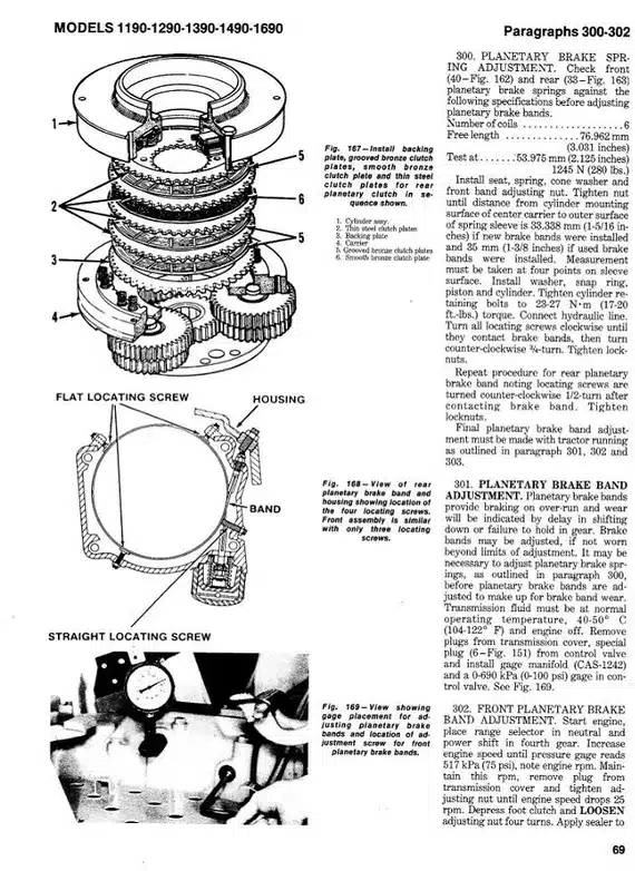 Collection of Case David Brown 1394 Tractor Manuals