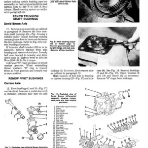 Collection of Case David Brown 1394 Tractor Manuals