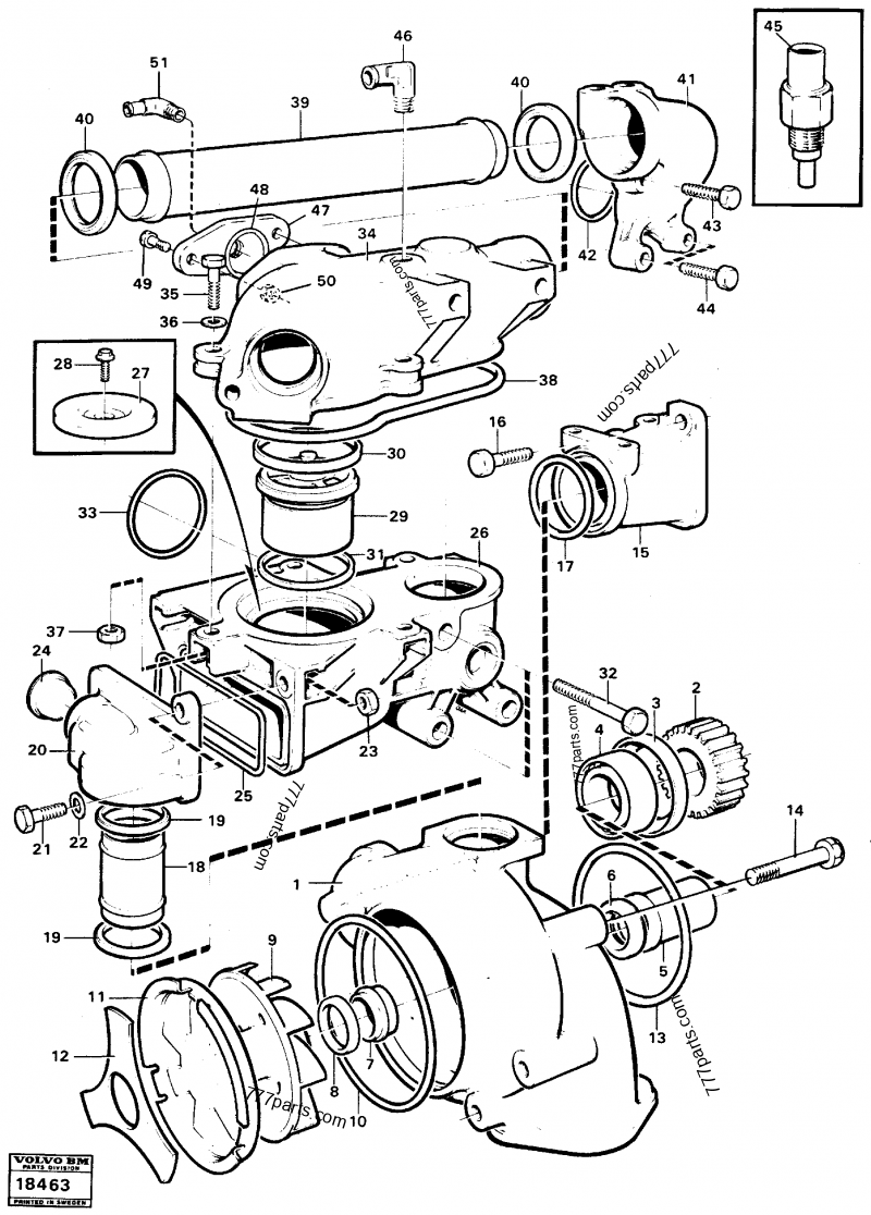 Volvo BM L120c Wheel Loader Service Parts Manual