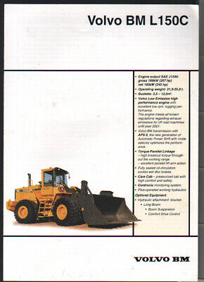 Volvo BM L150C Wheel Loader Service Parts Catalogue Manual