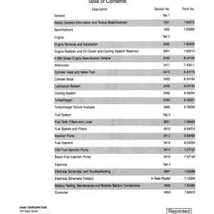 Case 9020B Excavator Factory Service Manual