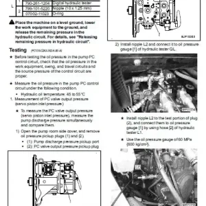Komatsu PC200-8 Parts Catalogue Service manual