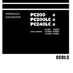 Komatsu PC200-8 Service Repair Manual Komatsu PC200-8 Service Repair Manual