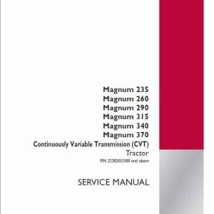 Case Magnum 235 260 290 315 340 tractor Service Manual