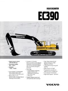 Volvo ec340 ec390 Excavator electric system manual