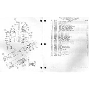 Case David Brown 1594 Tractor Illustrated Parts Manual