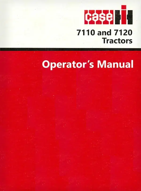 Case Ih International 7120 Tractor Operator Owner Manual