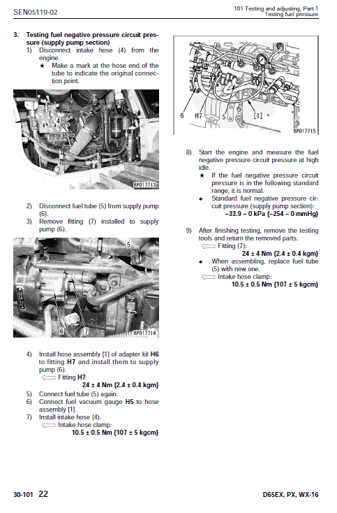 Komatsu D65WX 17 1001 up Workshop Service Manual