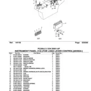 Komatsu PC300LC-3 Crawler Parts Catalog Manual-6 Komatsu PC300LC-3 Crawler Parts Catalog Manual