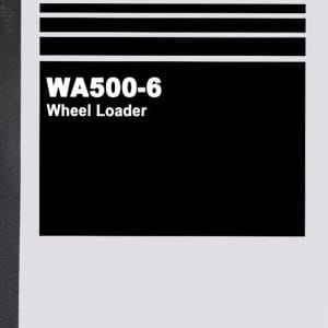 Komatsu WA500-6 Wheel Loader Parts Catalogue Manual