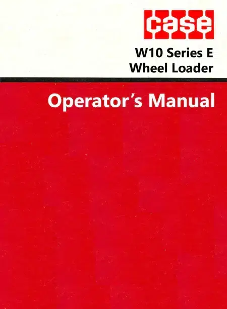 Case W10E Wheel Loader Parts Catalog Manual