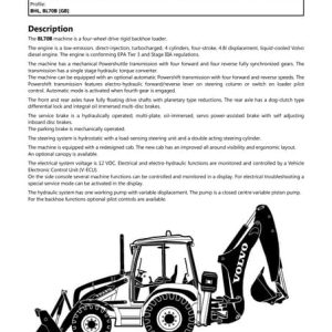 Volvo L110e Specs Wheel Loader Parts Manual