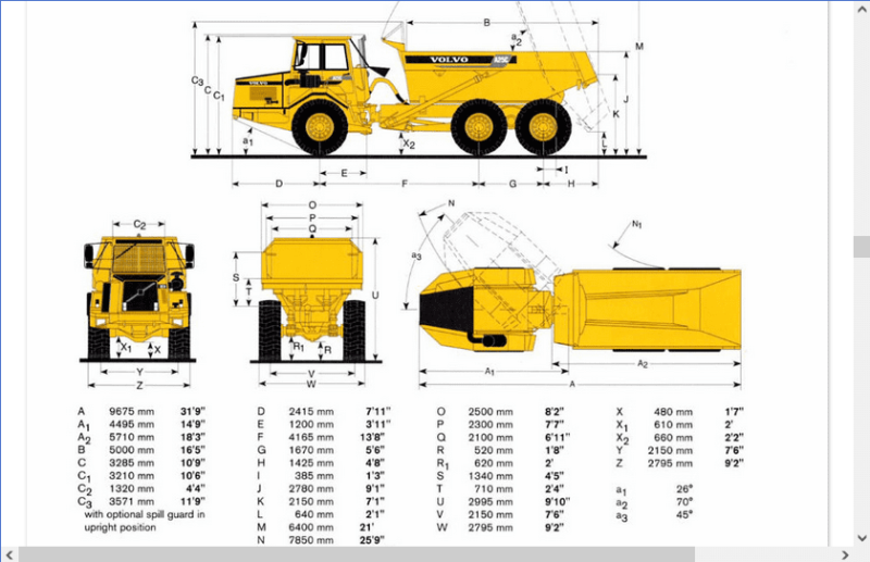 Volvo a25g specs Articulated Hauler Service Repair Manual