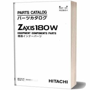 Hitachi Zaxis 180W Wheeled Excavator Parts Manual