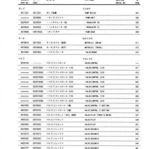 Hitachi Zaxis 180W Wheeled Excavator Parts Manual