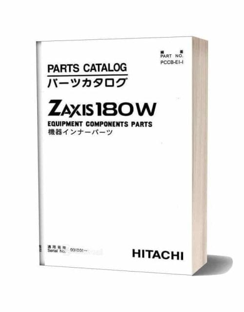 Hitachi Zaxis 180W Wheeled Excavator Parts Manual