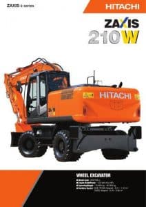 Hitachi Zaxis 210 Excavator Parts Manual