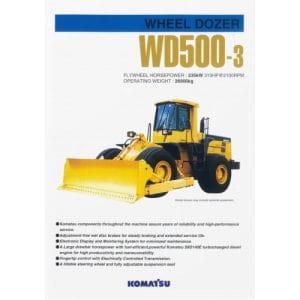 Komatsu WD500-3 Wheel Dozer Service Repair Manual