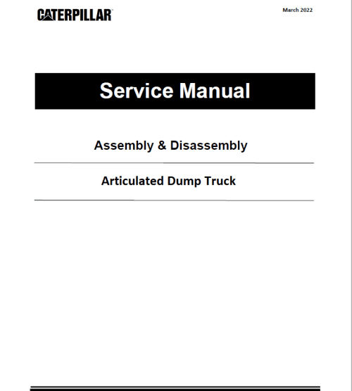 Caterpillar CAT 725 Articulated Dump Truck Service Repair Manual