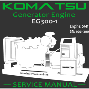 Komatsu Generator EG300-1 Engine S6D155-4 Service Repair Manual