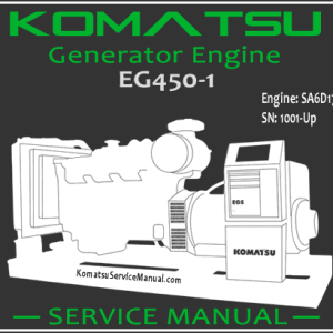Komatsu Generator EG450-1 Engine SA6D170-B-1 Service Repair Manual