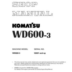 Komatsu-wd600-3-wheel-dozer-service-repair-manual-sn-50001-and-up-1-320 Komatsu WD600-3 Wheel Dozer Manual