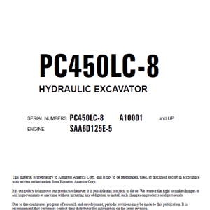 2-73 (1) KOMATSU Pc450-8 Pc450lc-8 Repair Service Manual