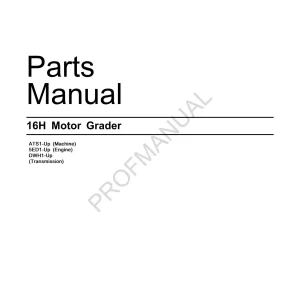 4-Caterpillar 16H Motor Grader parts manual Caterpillar 16H Motor Grader parts manual