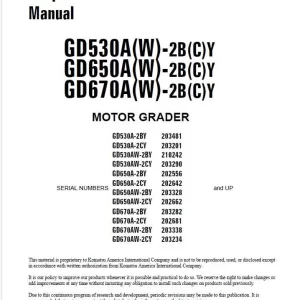 Komatsu_GD530A_W_-2B_C_Y_Motor_Grader Komatsu Gd530a-2by Motor Grader Service Manual