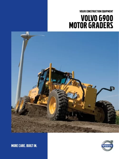 Volvo G900 Grader Operators Maintenance Manual