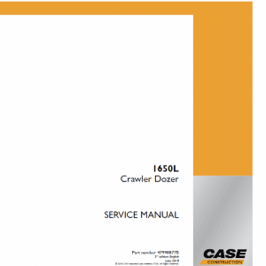 Case 1650l Crawler Dozer Xlt Tier 3 Repair Manual