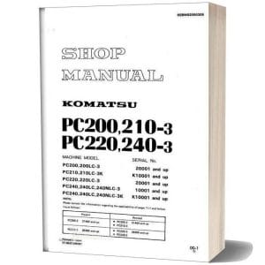 Komatsu Pc200-3 Pc210-3 Pc220-3 Pc240-3 Service Manual